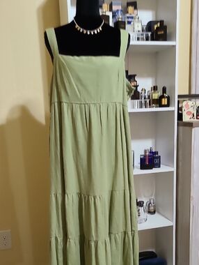 Michael Kors Sleeveless Sage Tiered Maxi Dress - Women